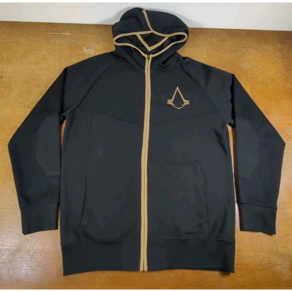 Rare Bioworld Europe Assassin's Creed Syndicate Full Zip Hoodie Size 2XL Black‎